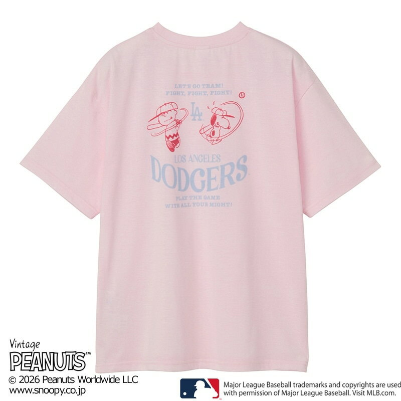 Rakuten - MLB×スヌーピー PEANUTS Tシャツ ロサンゼルス・ドジャース