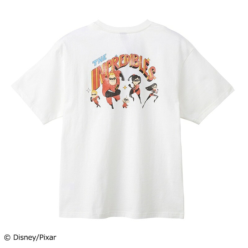 Rakuten - Disney ＆ Pixar / Mr.インクレディブル / Tシャツ オフホワイト (ビッグシルエット)