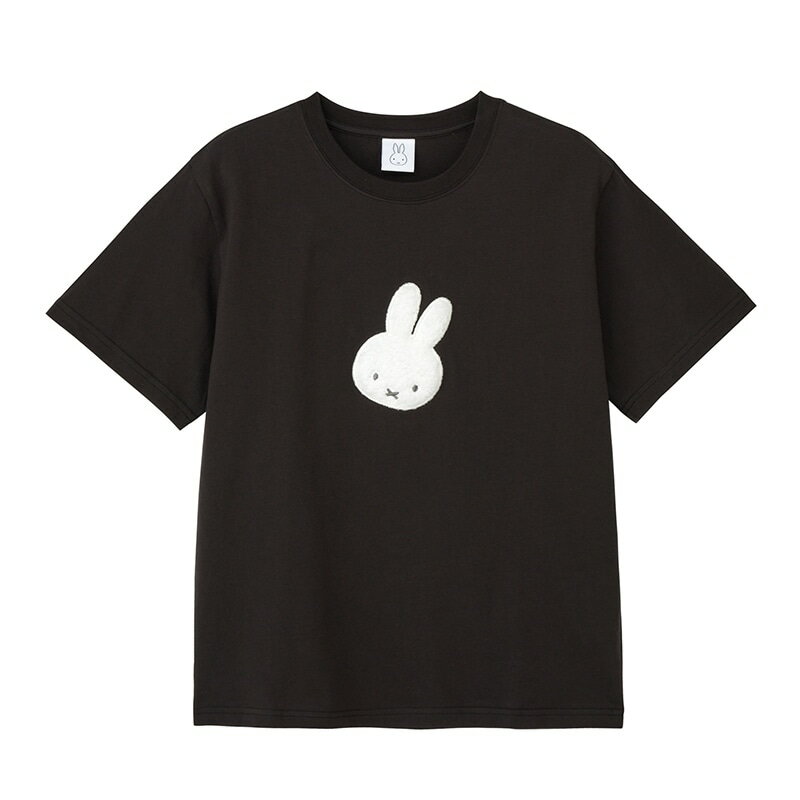 Rakuten - ミッフィー Miffy / Tシャツ サガラ刺しゅう ブラック（ベーシック）