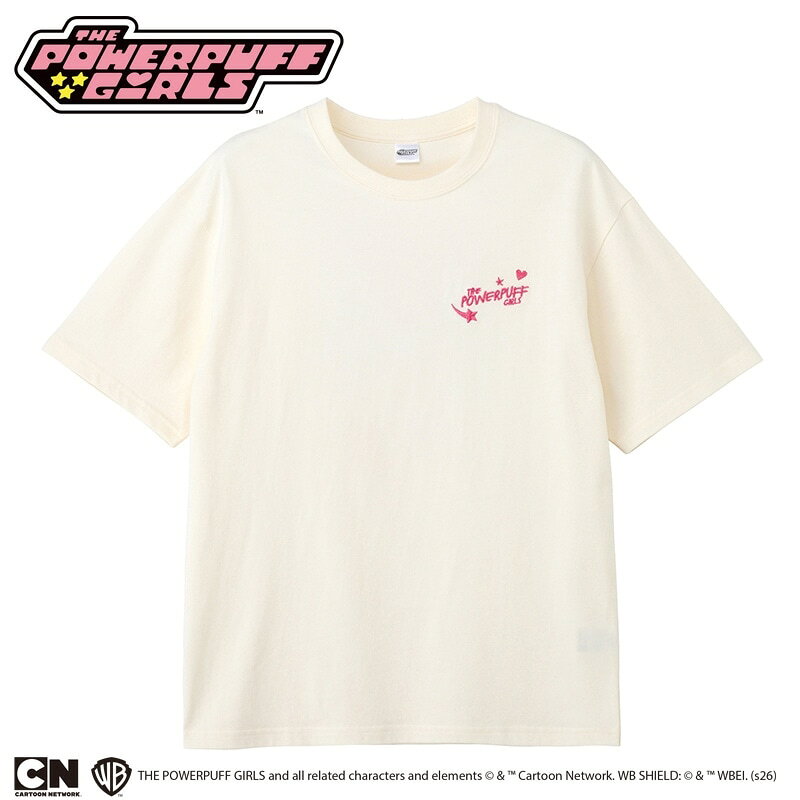 Rakuten - THE POWERPUFF GIRLS / パワーパフ ガールズ / Tシャツ バニラホワイト（ワイドシルエット）