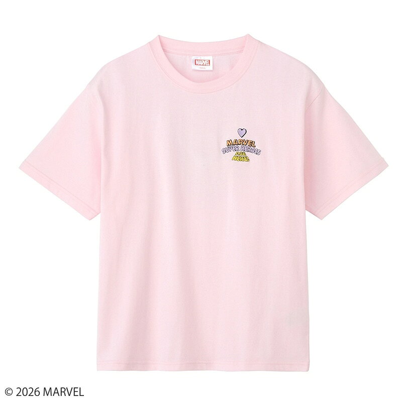 Disney（ディズニー）MARVEL マーベル / Tシャツ ピンク（ビッグシルエット）