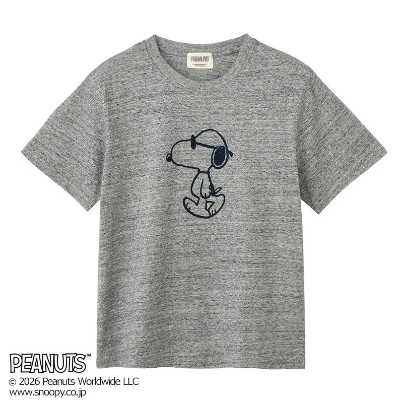 Rakuten - スヌーピー PEANUTS / Tシャツ グレー
