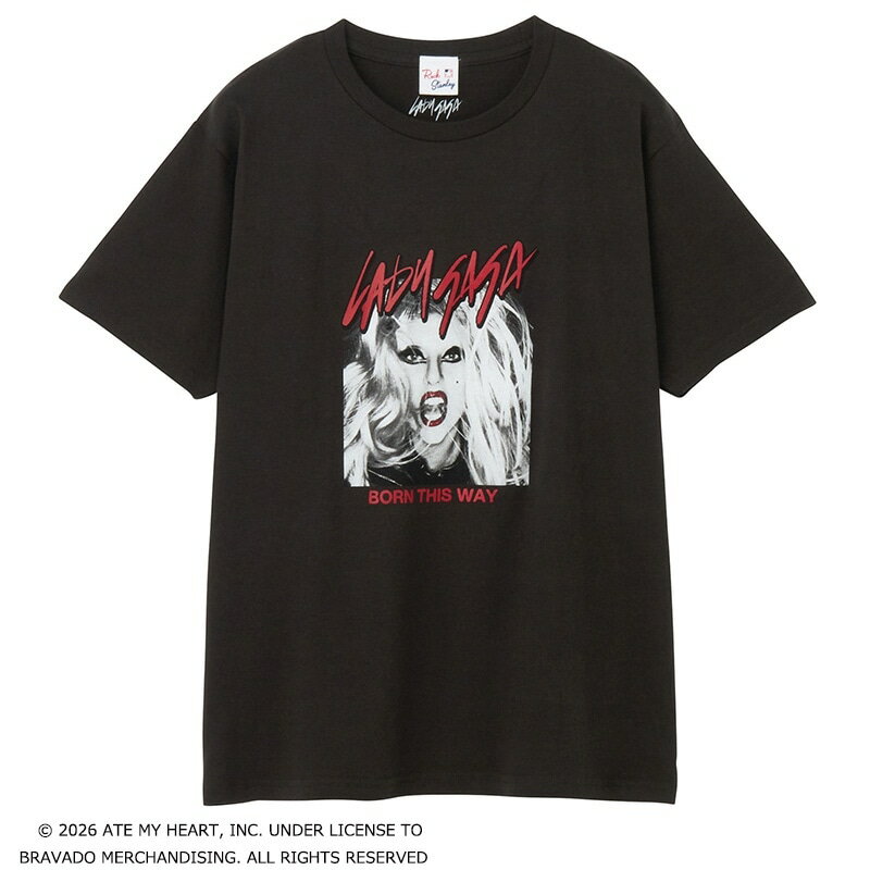 LADY GAGA レディー・ガガ / Tシャツ スミクロ (ベーシック)