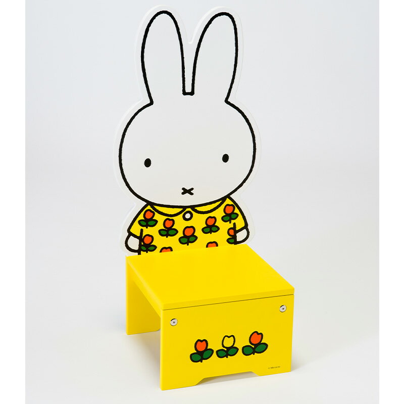 【大型配送・注文後手配品】ミッフィー miffy 木製チェア 花柄※ラッピング不可