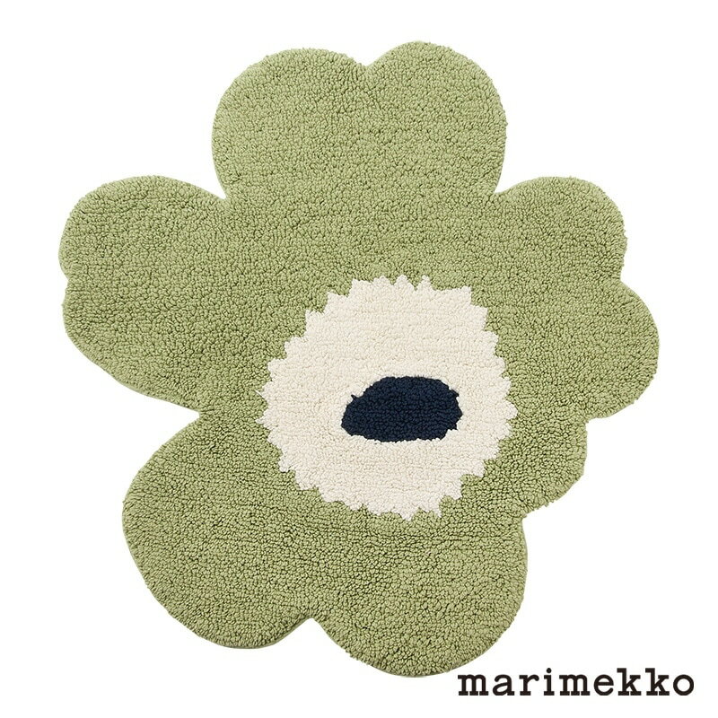 marimekko マリメッコ Unikko バスマット オフホワイト×セージ