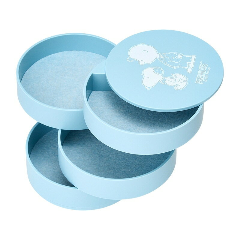 山崎実業 tower タワー スヌーピー PEANUTS アクセサリートレー ブルー