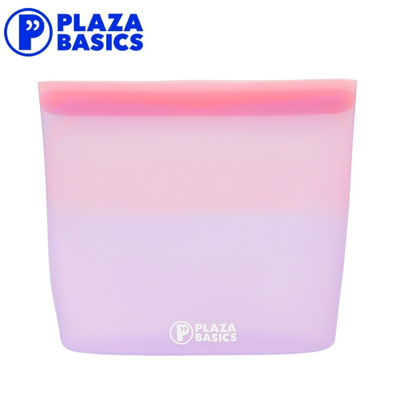 Rakuten - PLAZA BASICS シリコンバッグ Lサイズ ピンクパープル