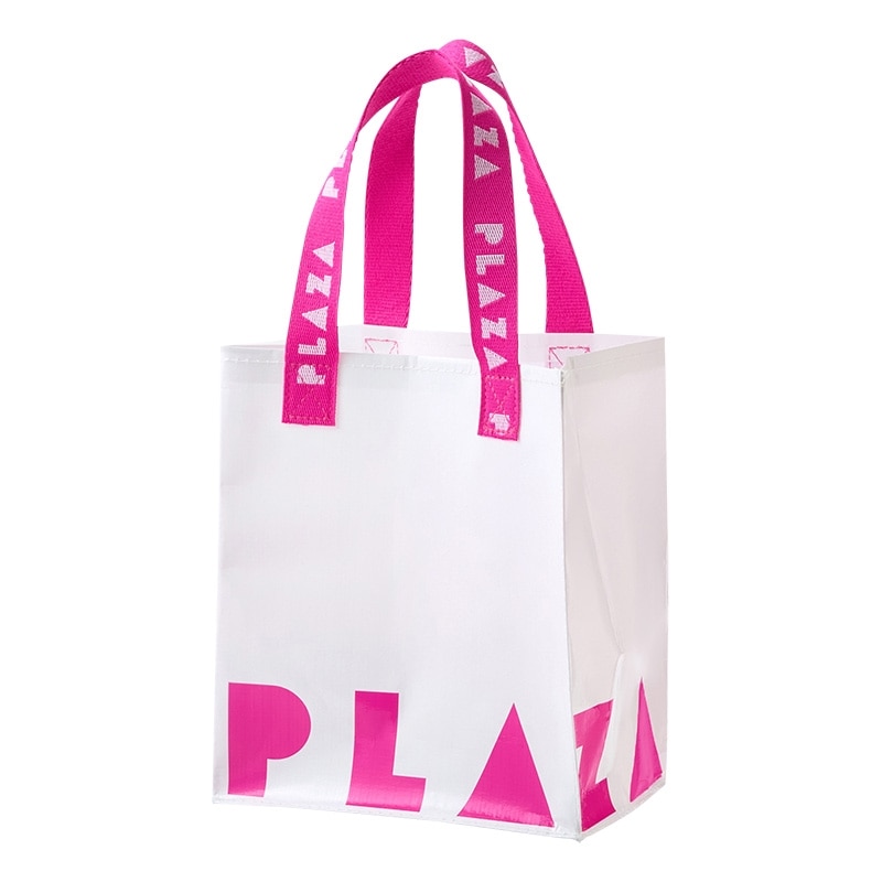 Rakuten - PLAZA ショッピングバッグ S ジャガード ピンク