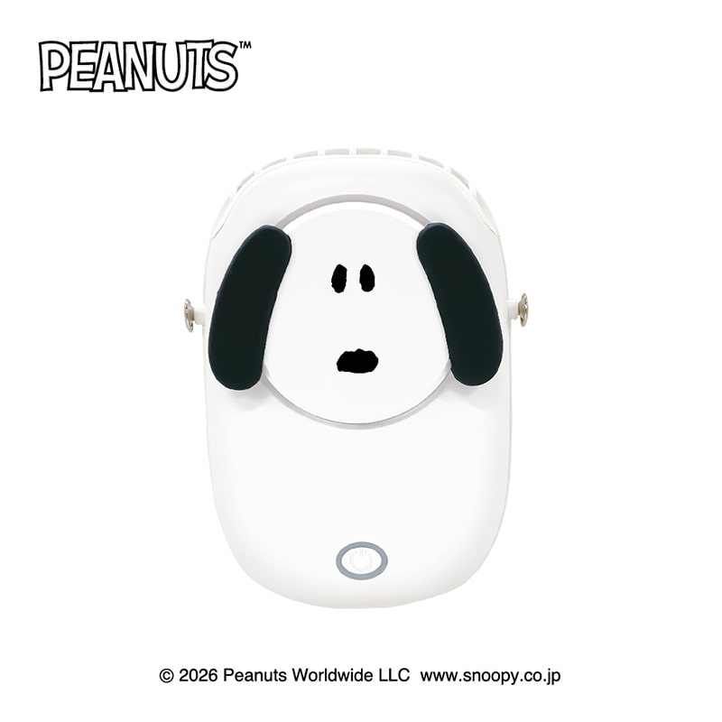 Rakuten - スヌーピー PEANUTS 首掛けダイカットハンズフリーファン
