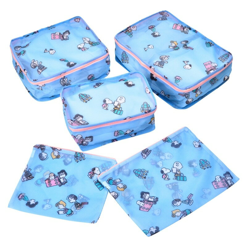 スヌーピー PEANUTS トラベルポーチ5点セット