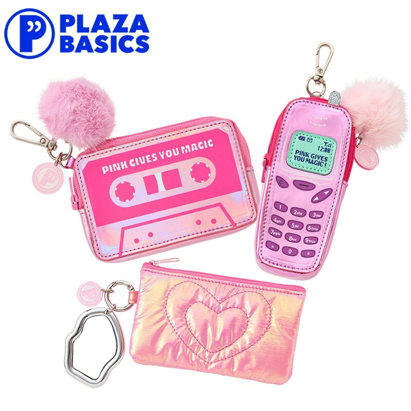 PLAZA BASICS チャームポーチ