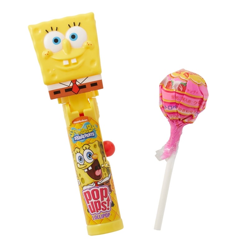 pop ups! ポップアップス ロリポップキャンディ スポンジ・ボブ (ストロベリークリーム)