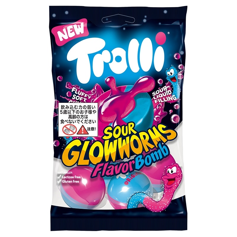 Rakuten - Trolli トローリ フレーバーボム サワーグローワームス