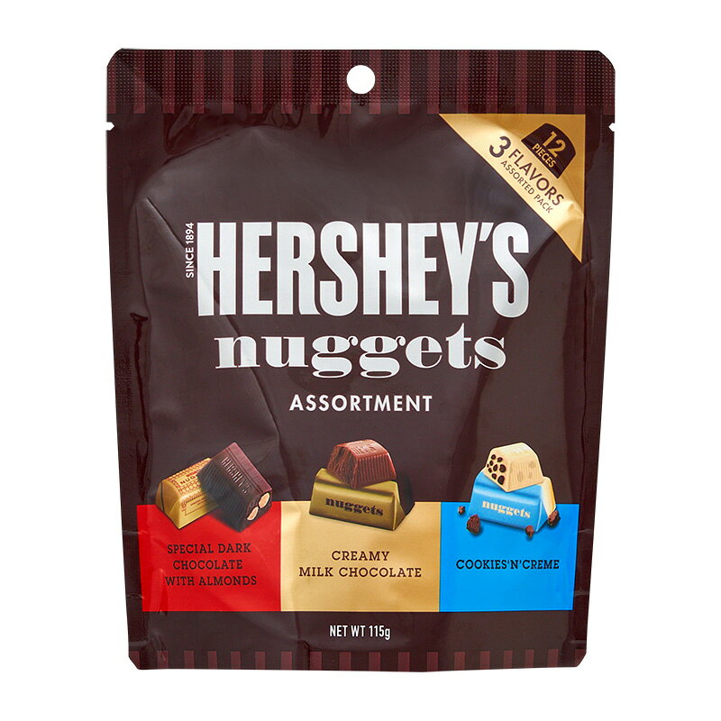 HERSHEY'S ハーシー ナゲット チョコレート アソートパック 12個入りのサムネイル