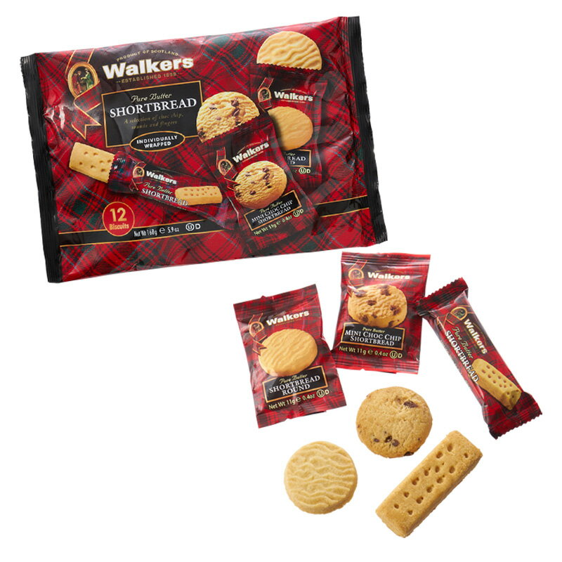 Walkers ウォーカー ショートブレッド 個包装3種アソートパック #1853のサムネイル