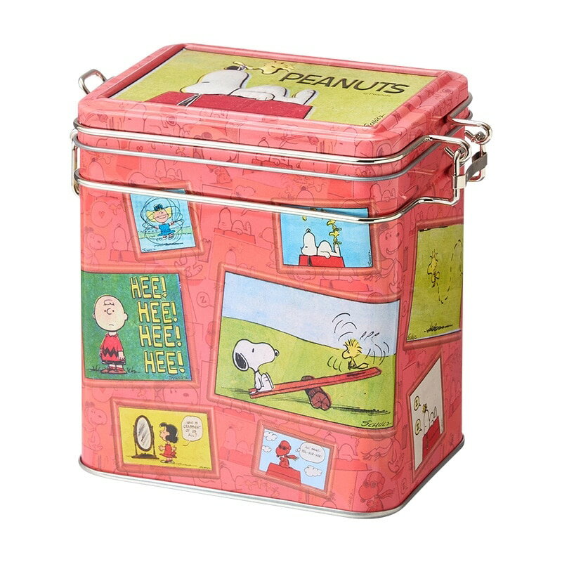 スヌーピー PEANUTS スクエア キャニスターティン（クッキー5個入り）
