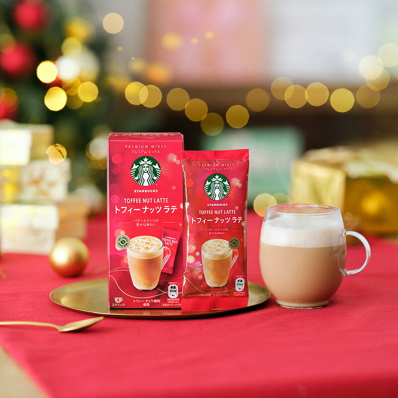 STARBUCKS スターバックス　プレミアムミックス トフィーナッツ　ラテ 4袋入りのサムネイル