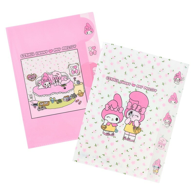 乐天商城 - ESTHER BUNNY エスターバニー × マイメロディ ダイカットクリアファイル5P