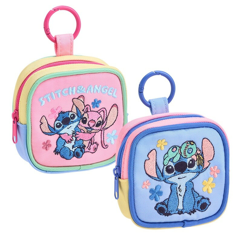 乐天商城 - Disney(ディズニー) スティッチ カラビナ付きポーチ