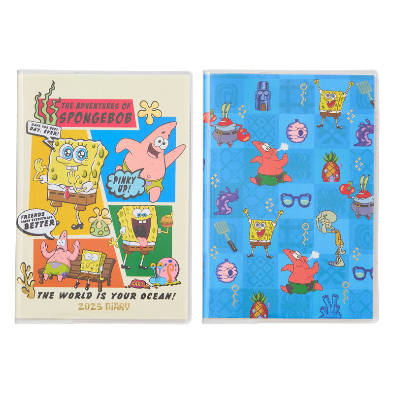【2024年10月始まり】SpongeBob スポンジ・ボブ A6 マンスリー ダイアリー