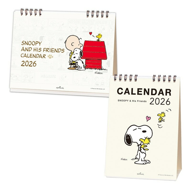 【2026年1月始まり】スヌーピー PEANUTS デスクカレンダー