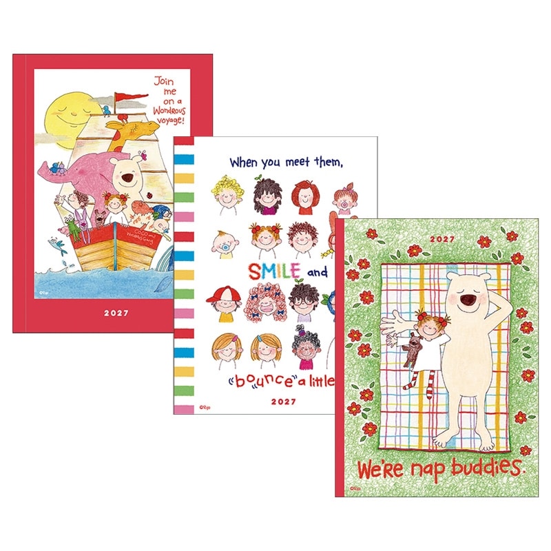 ココちゃんのダイアリーです。まるで絵本のような素敵なデザイン。表紙はもちろん、中にもかわいいココちゃんのイラストがたっぷり。予定を時間ごとに管理できるウィークリータイプです。【サイズ】約 H188×W135×D13mm全144ページしおり2本付&copy;Ryo※国民の祝日・休日が、法律の改正等により一部変更になる場合があります。