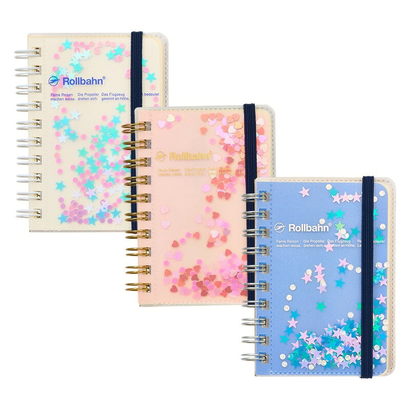 ロルバーン ポケット付メモ グリッター ミニ