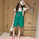 スーパーセール限定10%OFF! 韓国子供服 ファッション オーバーオール ゆったり キッズ 女の子 ボトムス オーバーオール ショートパンツ カジュアル 夏着 大 お出かけ 通学着 普段着