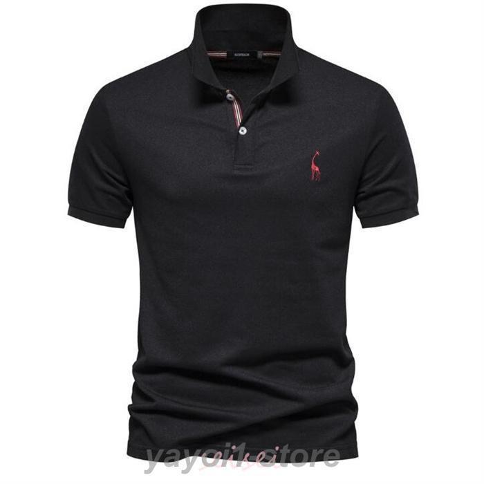 ポロシャツ 半袖 ゴルフ 鹿 メンズ ゴルフシャツ 切り替え Shirt ゴルフウェア スポーツウェア 無地 綿 大きいサイズ シンプル おしゃれ