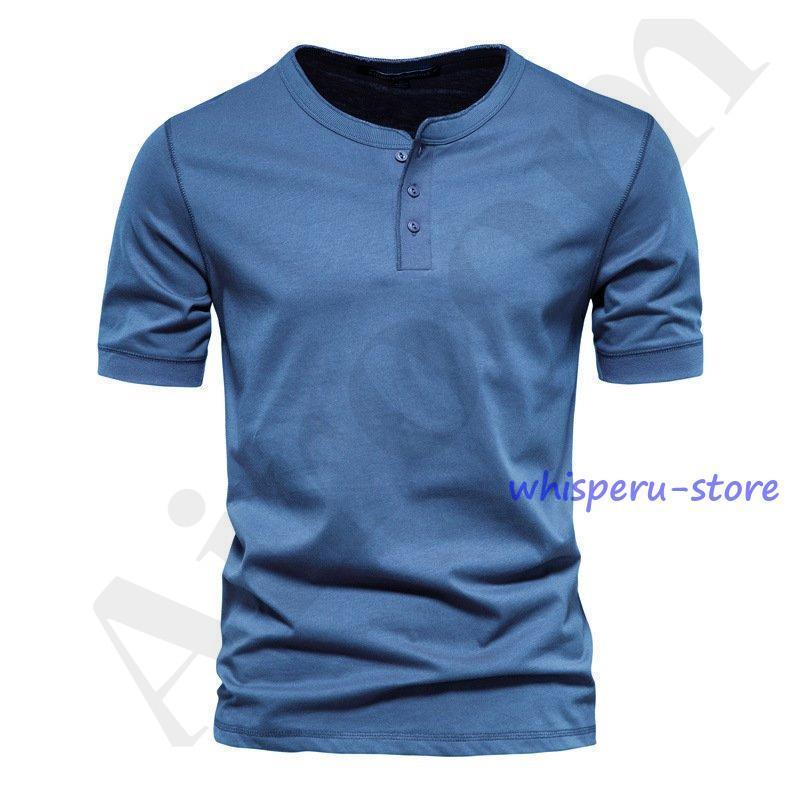 tシャツ メンズ 半袖 ヘンリーネックTシャツ 無地 おしゃれ ヘンリーネック tシャツ 白tシャツ 半袖 tシャツ 大きいサイズ 夏服 30代 40代 50代 60代