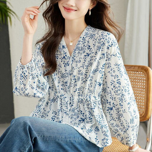 ブラウス レディース 40代 春夏 オシャレブラウス 上品Tシャツ パフスリーブブラウス おしゃれ花柄 長袖トップス 韓国風 大人 通勤 ゆったりtシャツ 30代 50代 ブラウス レディース 40代 春夏 オシャレブラウス 上品Tシャツ パフスリーブブラウス おしゃれ花柄 長袖トップス 韓国風 大人 通勤 ゆったりtシャツ 30代 50代