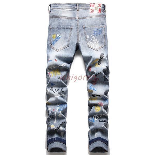 メンズ ファッション 服 男性用 オシャレ シンプル 大人 かっこいい 大きいサイズ ストリート 紳士服 ファッション ダーク ストリート マルチ ジッパー 重 金属 装飾 スリムフィット パンツ