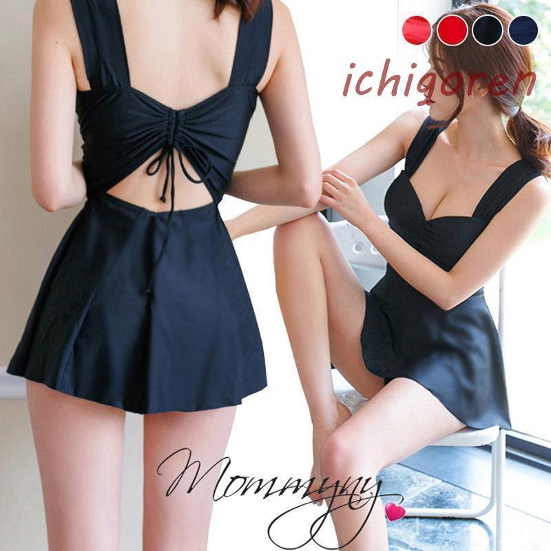 水着 レディース ワンピース型 体型カバー 温泉水着 2点セット 水着セット レディース ショートパンツ ワンピース水着 海辺 プール 旅行