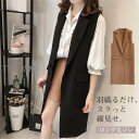 ジレ ジレ ノースリーブ ス カーディガン レディース ジャケット アウター 春夏秋冬 着痩せ 羽織り