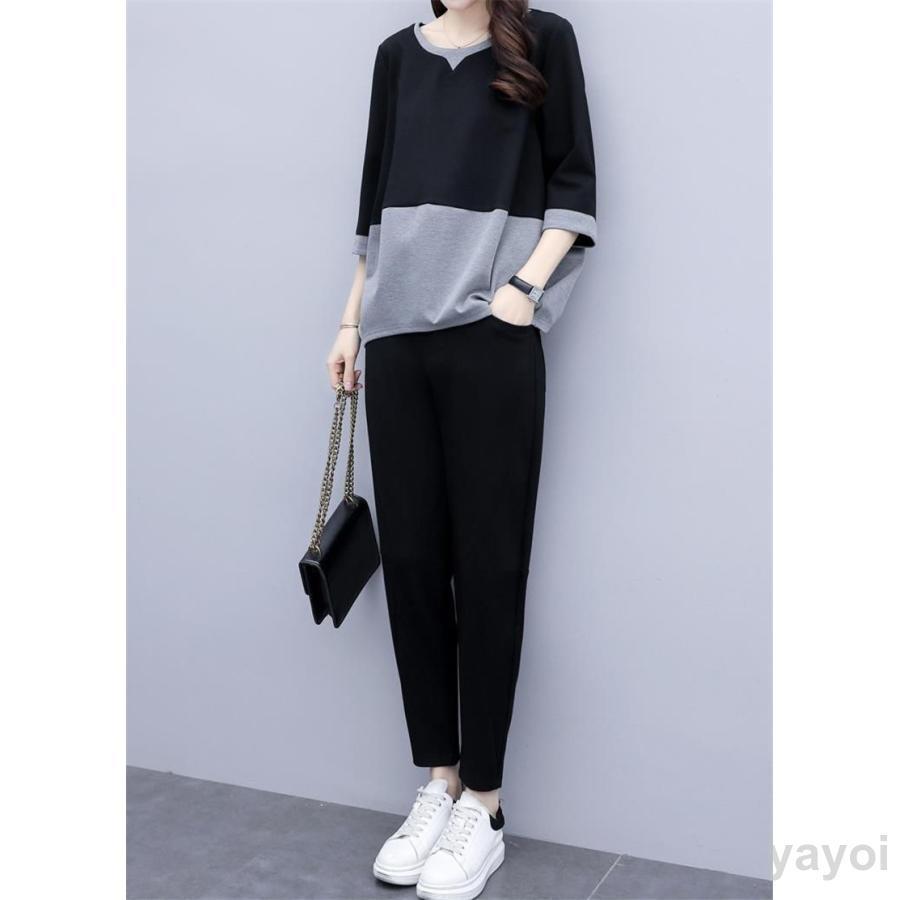 ジャージ セットアップ レディース 上下セット スウェット 春夏 半袖Tシャツ カットソー スポーツウェア アウトドア ロングパンツ パーカー 部屋着