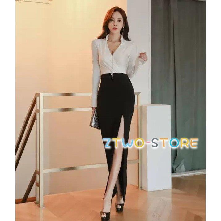 タイトスカートスリットスカートロン...