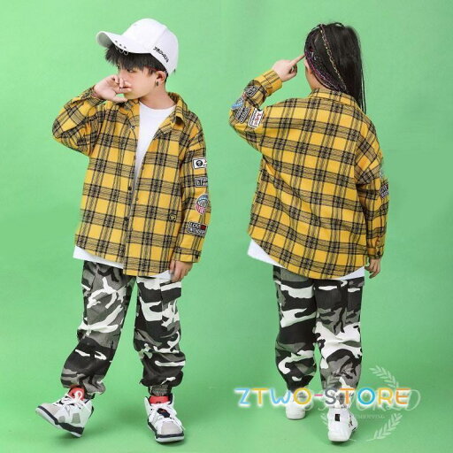 キッズダンス衣装 ヒップホップ セットアップ HIPHOP チェック柄 長袖 シャン 迷彩 パンツ ズボン 男の子 女の子 子供服 ジャズダンス ステージ衣装 練習着 キッズダンス衣装 ヒップホップ セットアップ HIPHOP チェック柄 長袖 シャン 迷彩 パンツ ズボン 男の子 女の子 子供服 ジャズダンス ステージ衣装 練習着