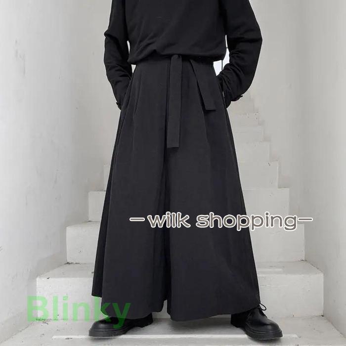 ハカマパンツ メンズ 袴 パンツ サルエルパンツ メンズ ゆったり ワイドパンツ ユニセックス 袴ズボン パンツ ズボン ダンス