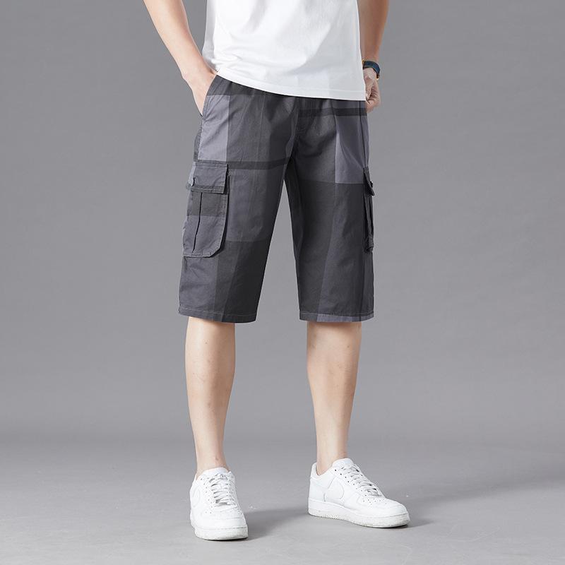 カーゴパンツ メンズ 大きいサイズ クロップドパンツ ミリタリー ウエストゴム 薄手 チノパンツ カーゴ イージーパンツ ハーフパンツ 7分丈 七分丈 涼しい