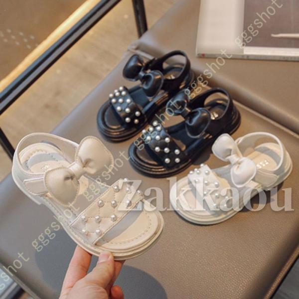 【期間限定10％OFF】サンダル キッズ 女の子 ヒールサンダル キラキラ 歩くやすい キッズサンダル パー..