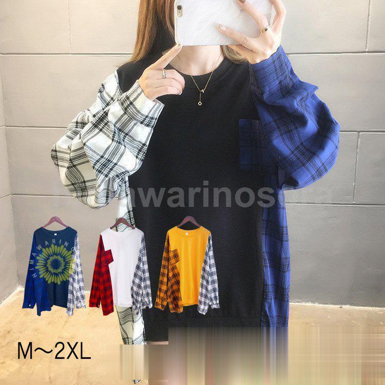 トレーナーレディーストップス長袖カ...