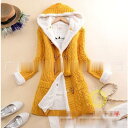 ダッフルコート レディース ニットカーディガン カーデ ニットウェア 裏起毛 内ボア ファー フード付き 無地 前開き 体型カバー ゆったり 春冬 可愛い