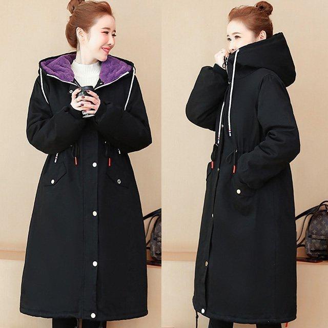 コート レディース 冬 モッズコート 黒 ブラック ボアコート 裏起毛 裏ボア 厚手 ロングコート 中綿コート フード付き 30代 40代