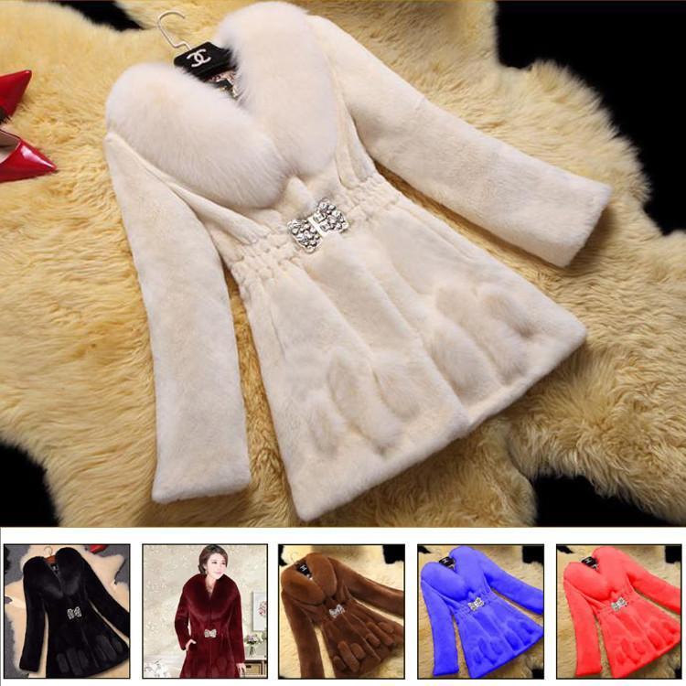 秋冬 レディース ファーコート 毛皮コート レディースコート フェイクファー アウター ジャケット　暖かい OL　通勤　レディースアウター(4.0)