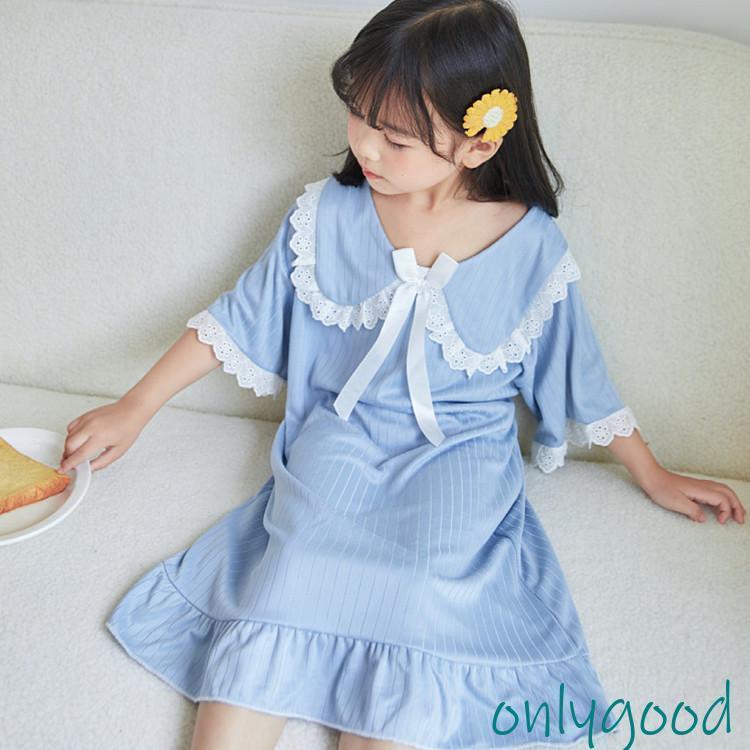 パジャマ キッズ 夏 子供服 女の子 ガールズ　ワンピース ルームウェア ワンピース　パジャマ 韓国風 110cm 120cm 130cm 140cm 150cm 春夏パジャマ かわいい
