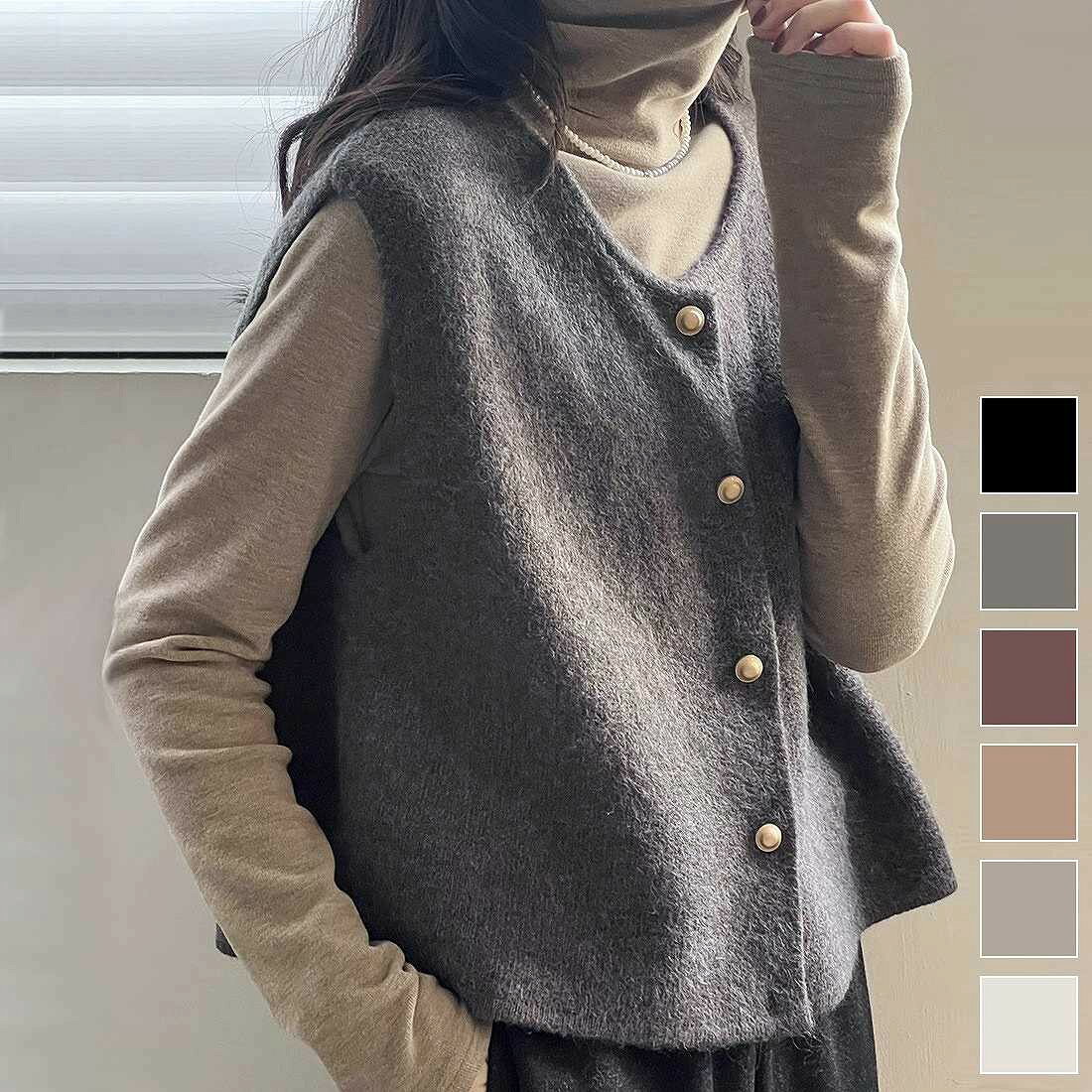 Disfrutando de la casualidad francesa con suave maquillaje Los mejores topes de color Fuente de tela Botón de oro Estilo de capa Casual Adultos Encantados Básico Simples Sin cuchillo Juegos diarios Nórdicos Medianos Invernos Feminino Codes de belleza