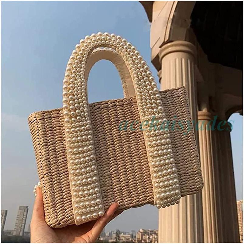 FCZY レディース 草編みバッグ カゴバッグ おしゃれ 可愛い リゾートバッグ 編みかご 旅行用 森ガール 海水浴 ビーチバッグ