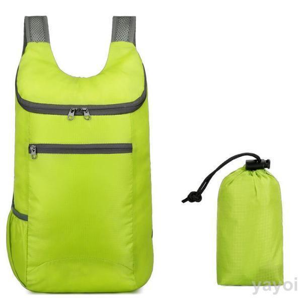 折りたたみ リュック 防災 折り畳み 登山 エコカバン バックパック 軽量 防水 メンズ レディース ハイキング キャンプ 旅行 トラベル シンプル [2]