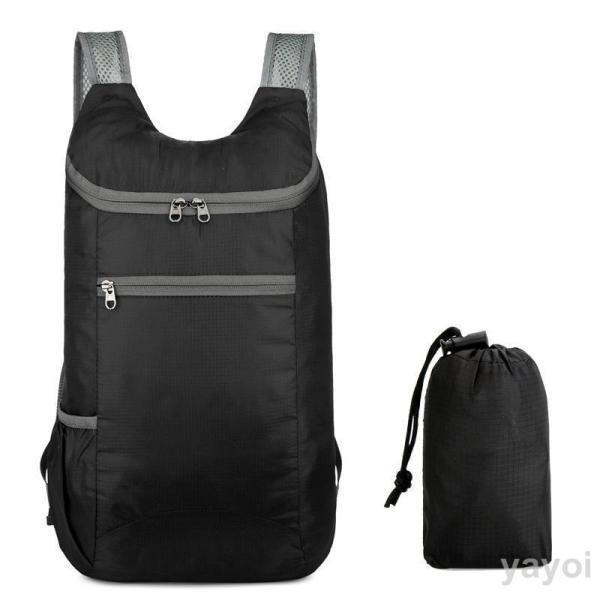 折りたたみ リュック 防災 折り畳み 登山 エコカバン バックパック 軽量 防水 メンズ レディース ハイキング キャンプ 旅行 トラベル シンプル [3]