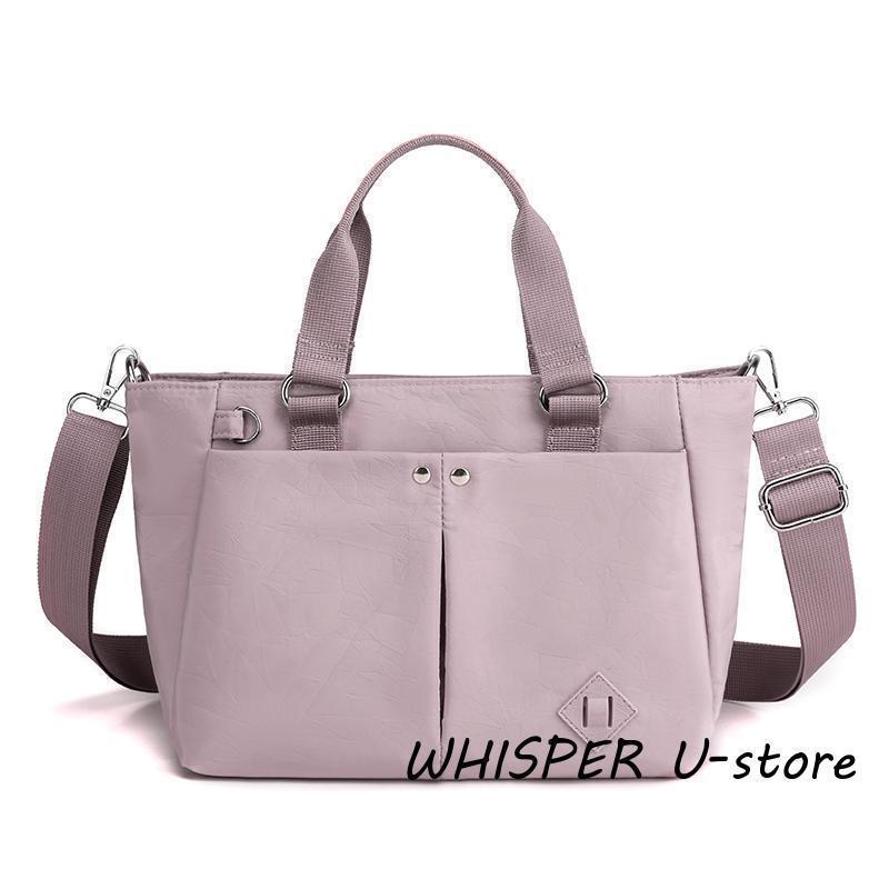 ショルダーバッグ レディース 軽い 40代 2way トートバッグ 大容量 ナイロン 斜めがけバッグ 大きめ ポケット多い ビジネス 通勤バッグ 女性 カバン おしゃれ